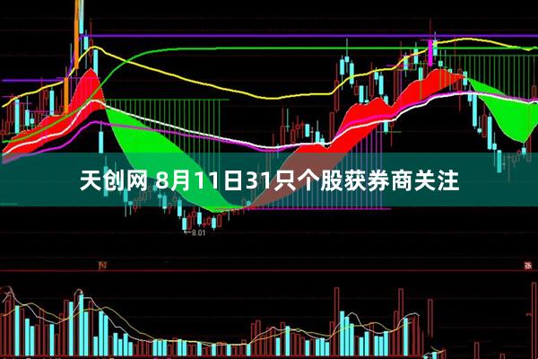 天创网 8月11日31只个股获券商关注